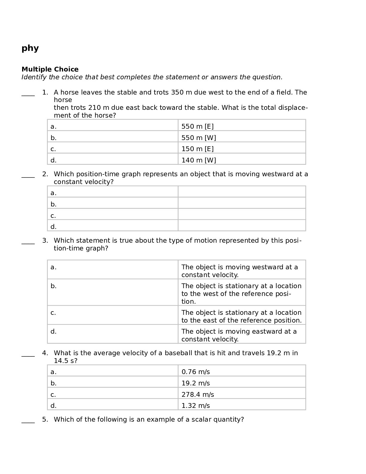 physics study questions